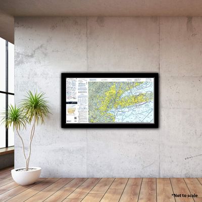 FAA Chart: VFR TAC New York TNY (Current Edition). Art Print Quality, Suitable for Framing. Current Edition Printed on Demand. Ships Rolled - Not Folded.