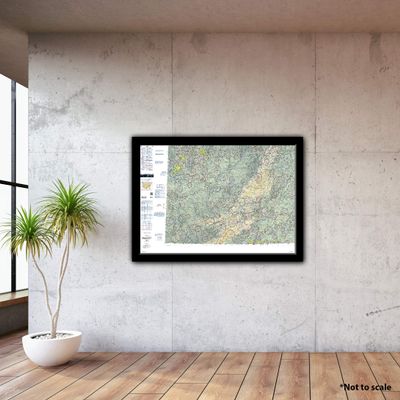 FAA Chart: VFR Sectional Cincinnati SCIN (Current Edition). Art Print Quality, Suitable for Framing. Current Edition Printed on Demand. Ships Rolled - Not Folded.