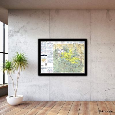 FAA Chart: VFR TAC Phoenix TPHX (Current Edition). Art Print Quality, Suitable for Framing. Current Edition Printed on Demand. Ships Rolled - Not Folded.
