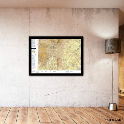FAA Chart: VFR Sectional Albuquerque SALB (Current Edition). Art Print Quality, Suitable for Framing. Current Edition Printed on Demand. Ships Rolled - Not Folded.