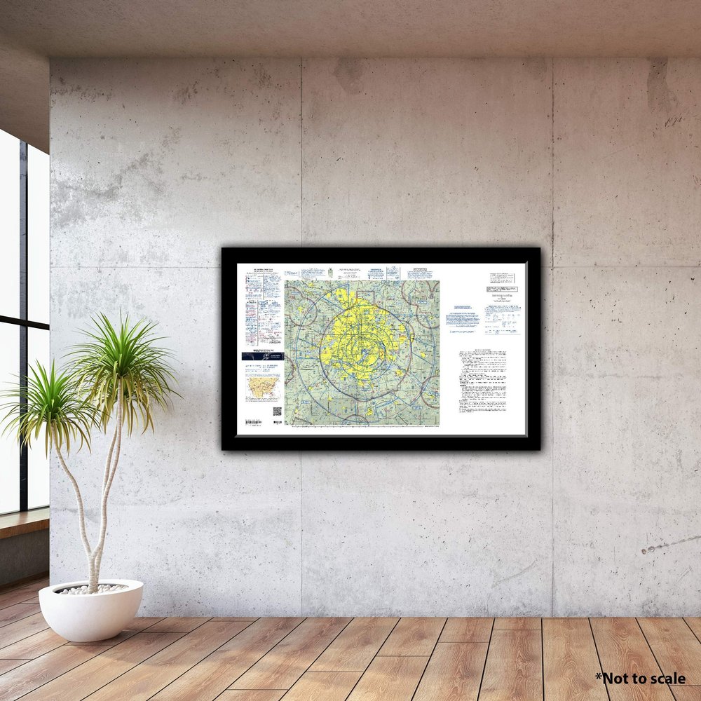 FAA Chart: VFR TAC Minneapolis-ST Paul TMSP (Current Edition). Art Print Quality, Suitable for Framing. Current Edition Printed on Demand. Ships Rolled - Not Folded.