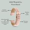 1302 16mm Nude / Rose Gold Women's Leather Watch Band, Tool-Free Interchangeable, Fits Most Watches view 4