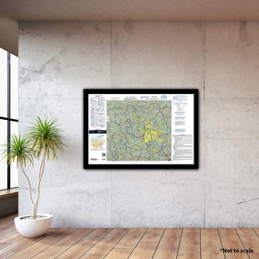FAA Chart: VFR TAC Pittsburgh TPIT (Current Edition). Art Print Quality, Suitable for Framing. Current Edition Printed on Demand. Ships Rolled - Not Folded.