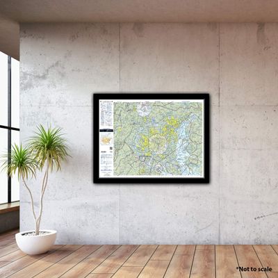 FAA Chart: VFR TAC Baltimore-Washington TWAS (Current Edition). Art Print Quality, Suitable for Framing. Current Edition Printed on Demand. Ships Rolled - Not Folded.