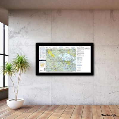 FAA Chart: VFR TAC New Orleans TNO (Current Edition). Art Print Quality, Suitable for Framing. Current Edition Printed on Demand. Ships Rolled - Not Folded.