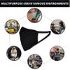 SAFE HANDLER 2 Ply Reusable Cotton Face Mask | Seamless Adult Washable Mask for Men or for Women, Protective Face Cover, Soft Breathable Jersey Fabric, BLACK (6 PACK) view 2