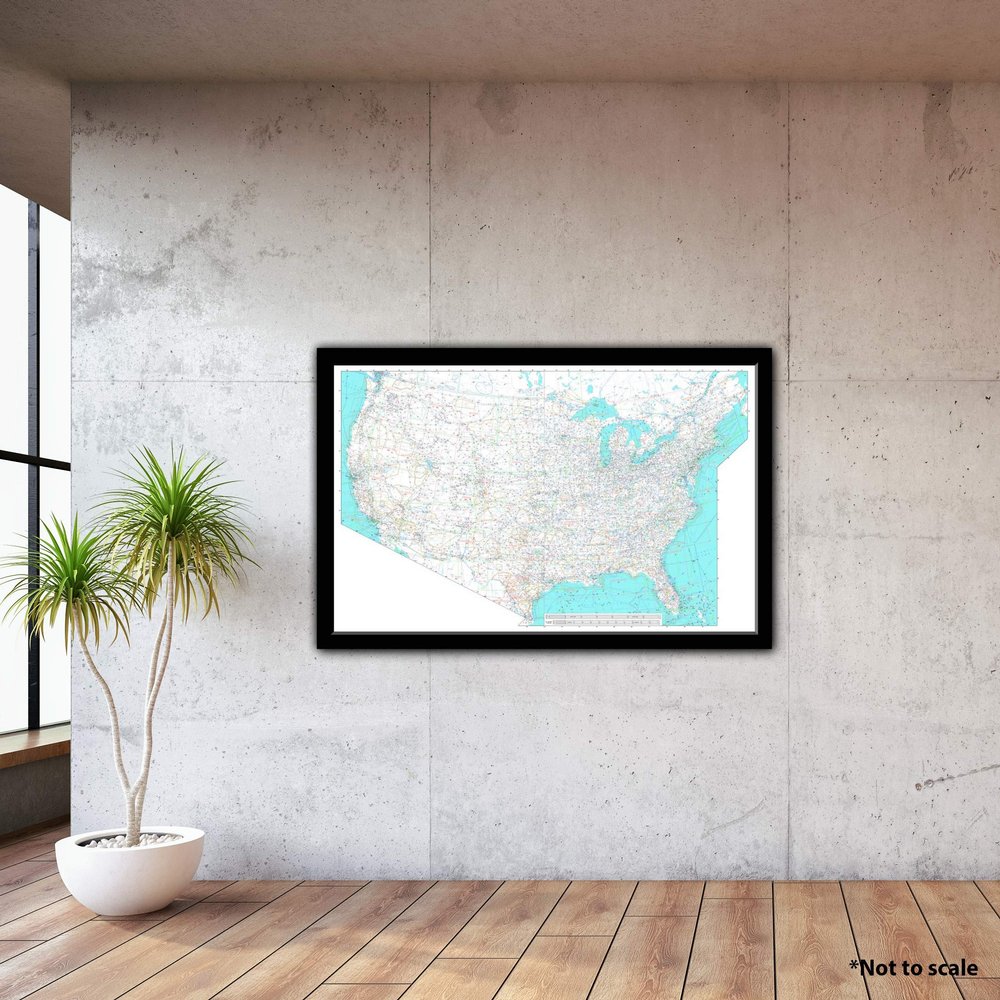 FAA Chart: U.S. IFR/VFR Low Altitude Planning Chart USPLAN (Current Edition). Art Print Quality, Suitable for Framing. Current Edition Printed on Demand. Ships Rolled - Not Folded.