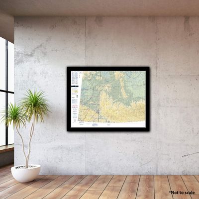 FAA Chart: VFR Sectional Dawson SDAW (Current Edition). Art Print Quality, Suitable for Framing. Current Edition Printed on Demand. Ships Rolled - Not Folded.