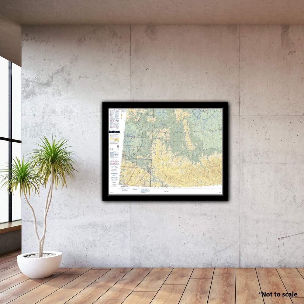 FAA Chart: VFR Sectional Dawson SDAW (Current Edition). Art Print Quality, Suitable for Framing. Current Edition Printed on Demand. Ships Rolled - Not Folded.