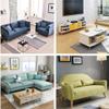 WEICHUAN Solid Rubber Wood Replacement Sofa Couch Chair Ottoman Loveseat Coffee Table Cabinet Furniture Wood Legs(8" Slant Set of 4) view 3