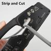 Yankok [The Ultimate Pass Thru Crimper] Crimps RJ45 Pass Through RJ12 RJ11 Regular Network Connector and Strip Cut CAT5/5e CAT6/6a CAT7 Unshielded and Shielded Ethernet Cable Black Handle view 3
