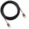 Blue Jeans Cable Canare 4S11 Speaker Cable, with Ultrasonically-Welded Conventional (Non-Bi-Wire) Terminations, (One Cable - for one Speaker); Assembled in The USA (6 Foot, Black, Bananas to Bananas) view 1
