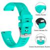 ISABAKE Watch Band for Garmin Forerunner 245/245 Music/Forerunner 645/645 Music,Compatible with Garmin Vivoactive 3 /Venu Sq/Vivomove HR20mm Soft Silicone Replacement Wristbands (blue) view 3