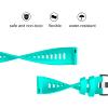ISABAKE Watch Band for Garmin Forerunner 245/245 Music/Forerunner 645/645 Music,Compatible with Garmin Vivoactive 3 /Venu Sq/Vivomove HR20mm Soft Silicone Replacement Wristbands (blue) view 4
