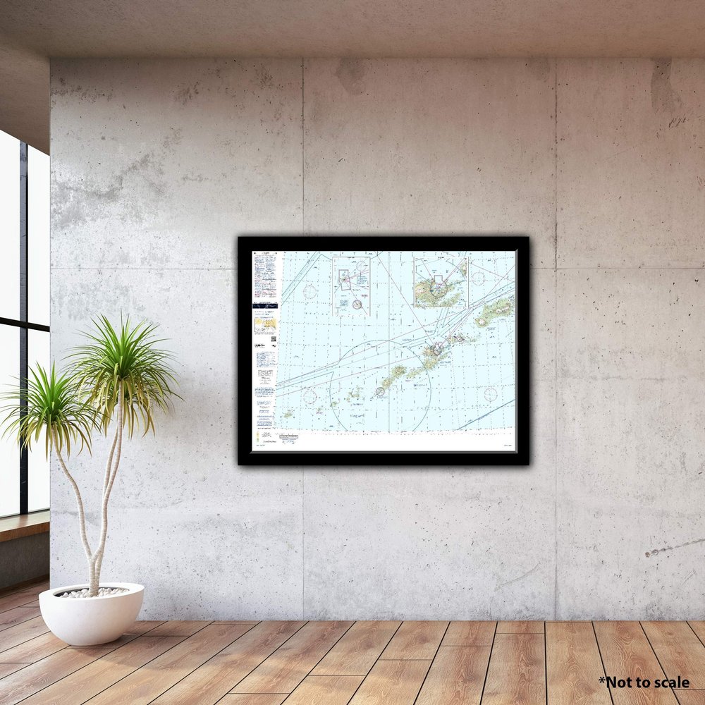 FAA Chart: VFR Sectional Dutch Harbor SDUT (Current Edition). Art Print Quality, Suitable for Framing. Current Edition Printed on Demand. Ships Rolled - Not Folded.