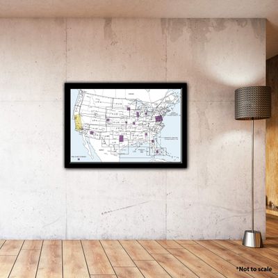 FAA Chart: Enroute Low Altitude L3/4 ELUS3 (Current Edition). Art Print Quality, Suitable for Framing. Current Edition Printed on Demand. Ships Rolled - Not Folded.