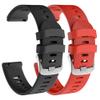 ISABAKE Watch Band for Garmin Forerunner 245/245 Music/Forerunner 645/645 Music,Compatible with Garmin Vivoactive 3 /Venu Sq/Vivomove HR20mm Soft Silicone Replacement Wristbands (Red&Black) view 1