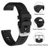 ISABAKE Watch Band for Garmin Forerunner 245/245 Music/Forerunner 645/645 Music,Compatible with Garmin Vivoactive 3 /Venu Sq/Vivomove HR20mm Soft Silicone Replacement Wristbands (Red&Black) view 4