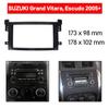 YuYue Radio Stereo Panel for Suzuki Grand Vitara 2005 2006 2007 2008-2017 2 Din Car Radio Frame Fascia Panel DVD Stereo CD Panel Dash Mount Refit Installation Trim Kit Frame (Black) view 4