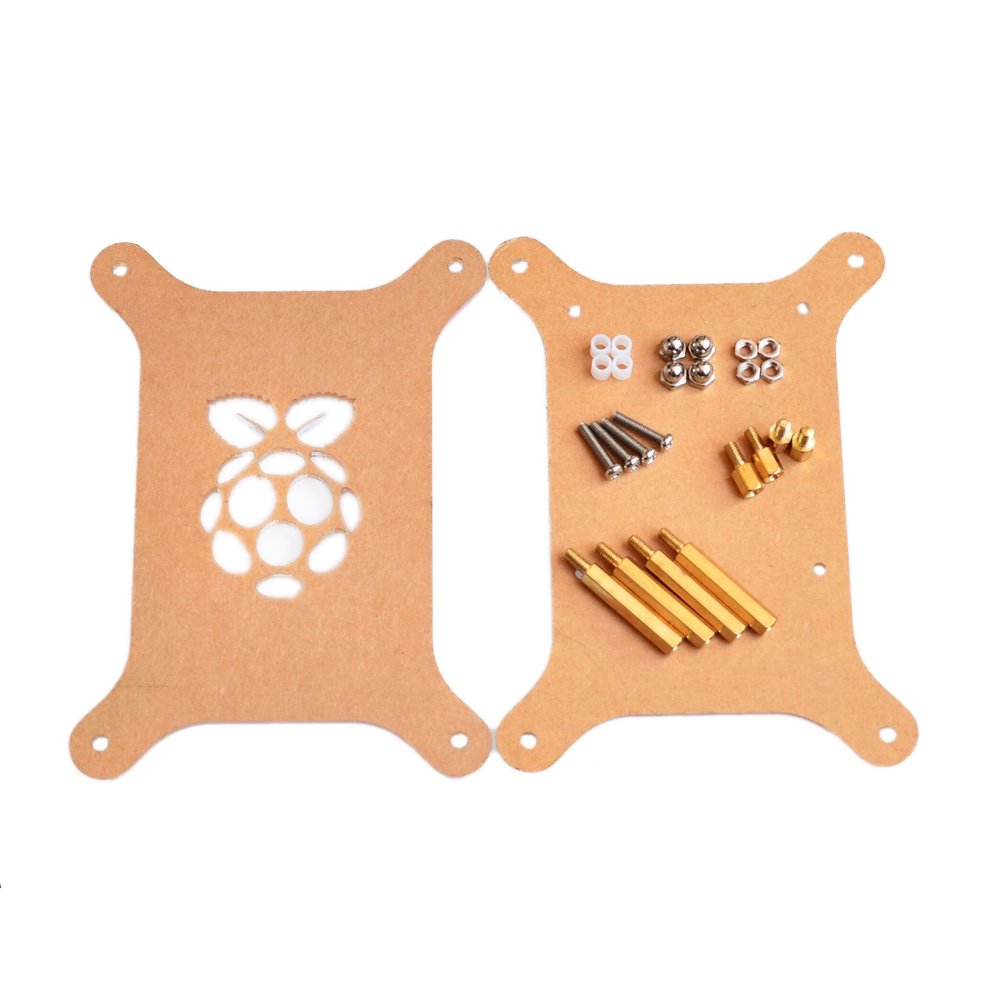 1-Layer Transparent Acrylic Case Clear Shell Enclosure with Logo for Raspberry Pi 3 Raspberry Pi B Plus DIY