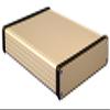 1455R1601 - Metal Enclosure, 1455 Series, Extruded, Metal End Panels, Small, Extruded Aluminium, 30.5 mm (Pack of 2) (1455R1601) view 1