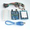 5 in 1 UNO R3 Board + Prototype Shield + Breadboard Jumper Wires + 400 tie breadboard for Ardui UNO R3 KIT view 1