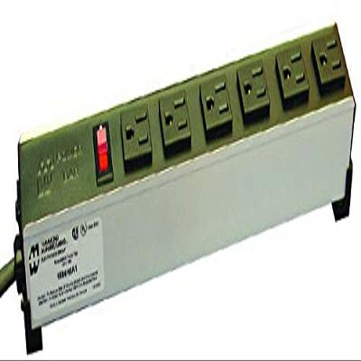 1584H6A1 - Power Distribution, Heavy Duty, 6 Outlets, 120 V, 15 A, 339.45 mm, 53.98 mm, 1.83 m (1584H6A1)