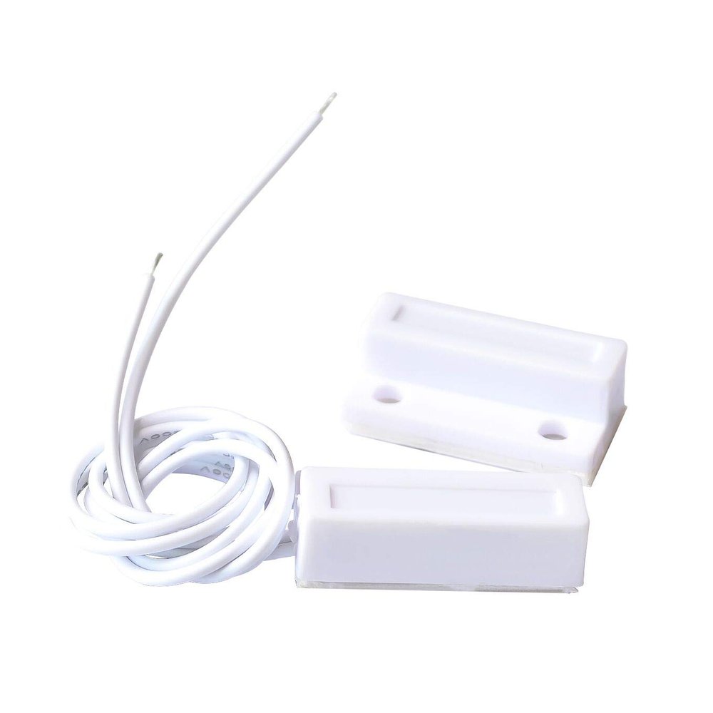 10SETS/LOT MC-38 Wired Door Window Sensor Magnetic Switch for Home Alarm System,When Sensor Together,Normally Closed NC