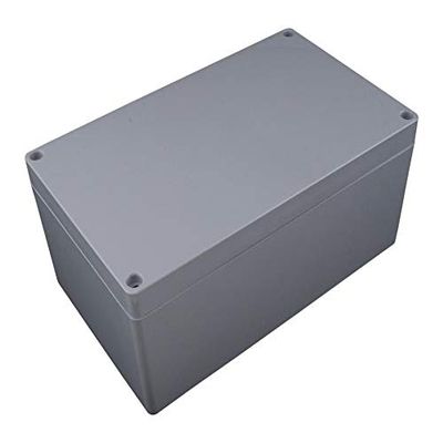 1554U2GY - Plastic Enclosure, Watertight, Flat Lid, Multipurpose, Polycarbonate, 200 mm, 120 mm, 90 mm, IP68 (Pack of 2) (1554U2GY)