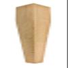 Highland Manor Wood Products Narrow 4 Sided Tapered Coffee Table Leg - 18" Tall x 3" Wide (Oak) (1 Leg) view 1