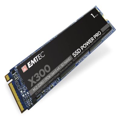 Emtec X300 Power Pro 1TB M.2 2280 PCIe Gen 3.0 x4 Internal Solid State Drive (SSD) - ECSSD1TX300