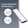 MediaRange External SSD Drive 120 GB - USB Type-C Solid State Drive with 3.2 Gen 2 Flash Technology, Lightning-Fast Data Transfer, Read up to 450 MB/s, Write up to 420 MB/s view 2