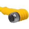 TURCK WKC 4.4T-5 Cordset; M12 Female Right Angle 4 pos to Cut end, 4 Wire 18AWG 5M, PVC 4A 250V; Yellow; U5325-13 view 1