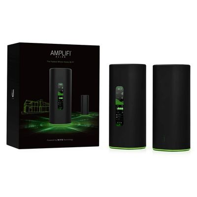 AmpliFi Alien WiFi 6 WiFi System, Seamless Whole Home Wireless Internet Coverage, WiFi Router with Touchscreen Display, 4 Gigabit Ethernet Ports, Ethernet Cable, and MeshPoint