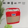 HANNLOMAX HX-500R Portable AM/FM Radio, Bluetooth, USB Port for MP3 Playback, Aux-in, AC/DC Dual Power Source. (Red) view 3