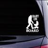 Bigfoot Decal Baby on Board tp 1260 6 inch Sticker Squatch Sasquatch view 3