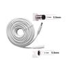 12V DC Power Extension Cable 50ft 2.1mm x 5.5mm Plug Compatible with 12V Power Adaper for Home CCTV Security Camera IP Camera DVR NVR White view 3