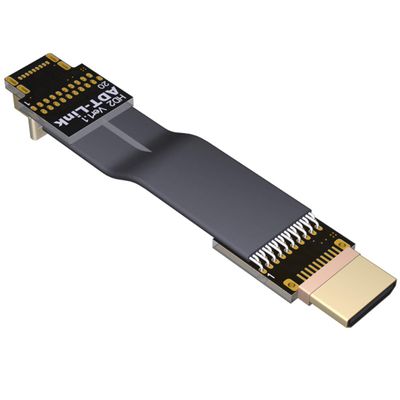 ADT-LINK FPV Cable for Micro HDMI Mini HDMI Converter Cable Flat Camera Connector 5cm-50cm Flexible Wire Line 18Gbps 4K@50/60 2160p for HDMI2.0 for FPV Camera (10cm)