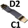 ADT-LINK FPV Cable for Micro HDMI Mini HDMI Converter Cable Flat Camera Connector 5cm-50cm Flexible Wire Line 18Gbps 4K@50/60 2160p for HDMI2.0 for FPV Camera (10cm) view 2