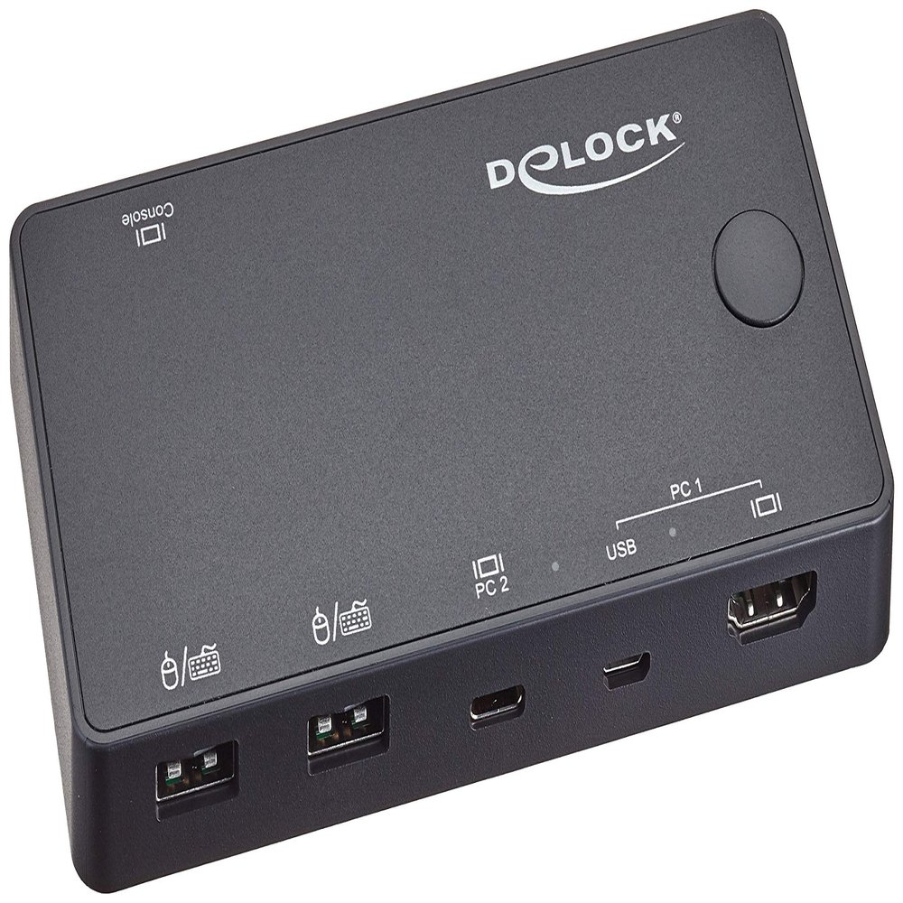 Delock 11477 HDMI/USB-C KVM Switch 4K 60Hz with USB 2