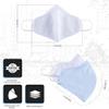 Soft Comfortable Reusable Face Mask with Anti-Fogging Nose Flap. Quality Three Layer Construction Provides Superior Breathability, Filtration and Fluid Resistance (Pack of Two) view 4