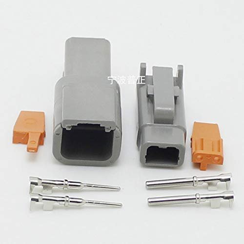 Davitu Cables, Adapters & Sockets - 2sets - Car waterproof connector DTM04-2P 3P 4P 6P 8P12P DTM06-2S 3S 4S 6S 8S12S 2pin3pin4pin6pin8pin12pin - (Color Name: 2pin)