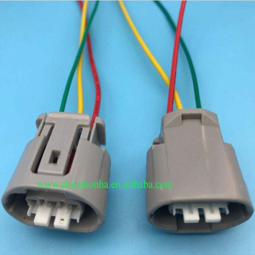Davitu Cables, Adapters & Sockets - 3 Pin Female Waterproof Auto Electrical Connector with harness 6189-0443/2 - (Color Name: 30 pcs)