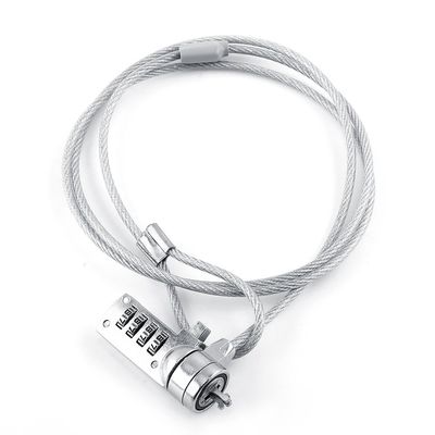Laptop Lock Cable Chain, Theft Deterrent 4 Digit Password for Notebook PC, for Notebooks/Desktops with Built in Standard Security Locking Slot Hole