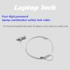 Laptop Lock Cable Chain, Theft Deterrent 4 Digit Password for Notebook PC, for Notebooks/Desktops with Built in Standard Security Locking Slot Hole view 2