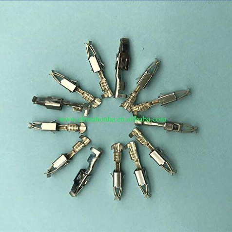 Davitu Cables, Adapters & Sockets - 100pcs/lot Car Splices 929939-3 964286-1 Wire Terminal Crimp Terminal (Pins) Auto Electrical Female Terminal - (Color Name: 400)