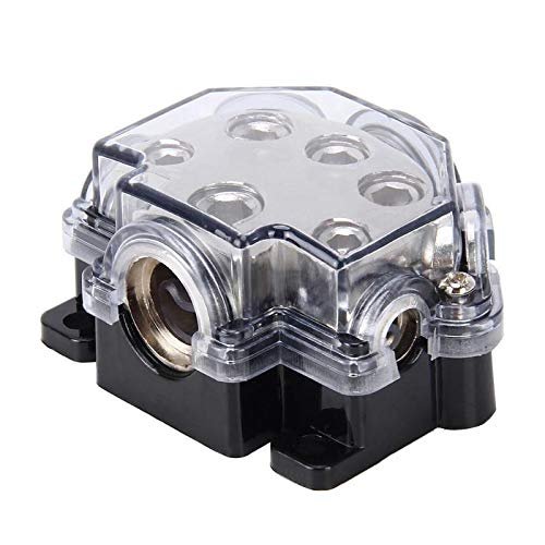Davitu Cables, Adapters & Sockets - 1 in to 5 out Car Stereo Audio Amplifier Ground Distribution Block Splitter