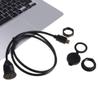 Davitu Cables, Adapters & Sockets - 2m HDMI Car Mount Male to Female Extension Cable Truck Boat Motocycle Dashboard Flush Mount With Mounting Pane - (Color Name: Black) view 4
