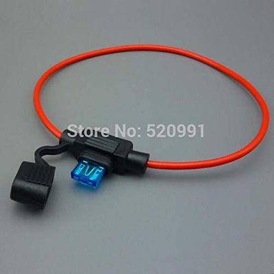 Davitu Cables, Adapters & Sockets - shhworldsea mini Middle Low Profile Case Fuse Holder Blade Waterproof inline 16AGW 30cm length - (Color Name: mini 15A 16AGW 30CM)