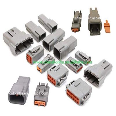 Davitu Cables, Adapters & Sockets - 5sets Deutsch DTM serties 2-12P DTM06-2/3/4/6/8/12S DTM04-2/3/4/6/8/12P 20-24awg Waterproof Connector With Pins - (Color Name: 12pin)